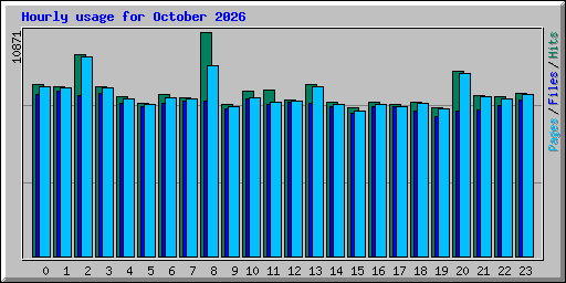 Hourly usage for October 2026